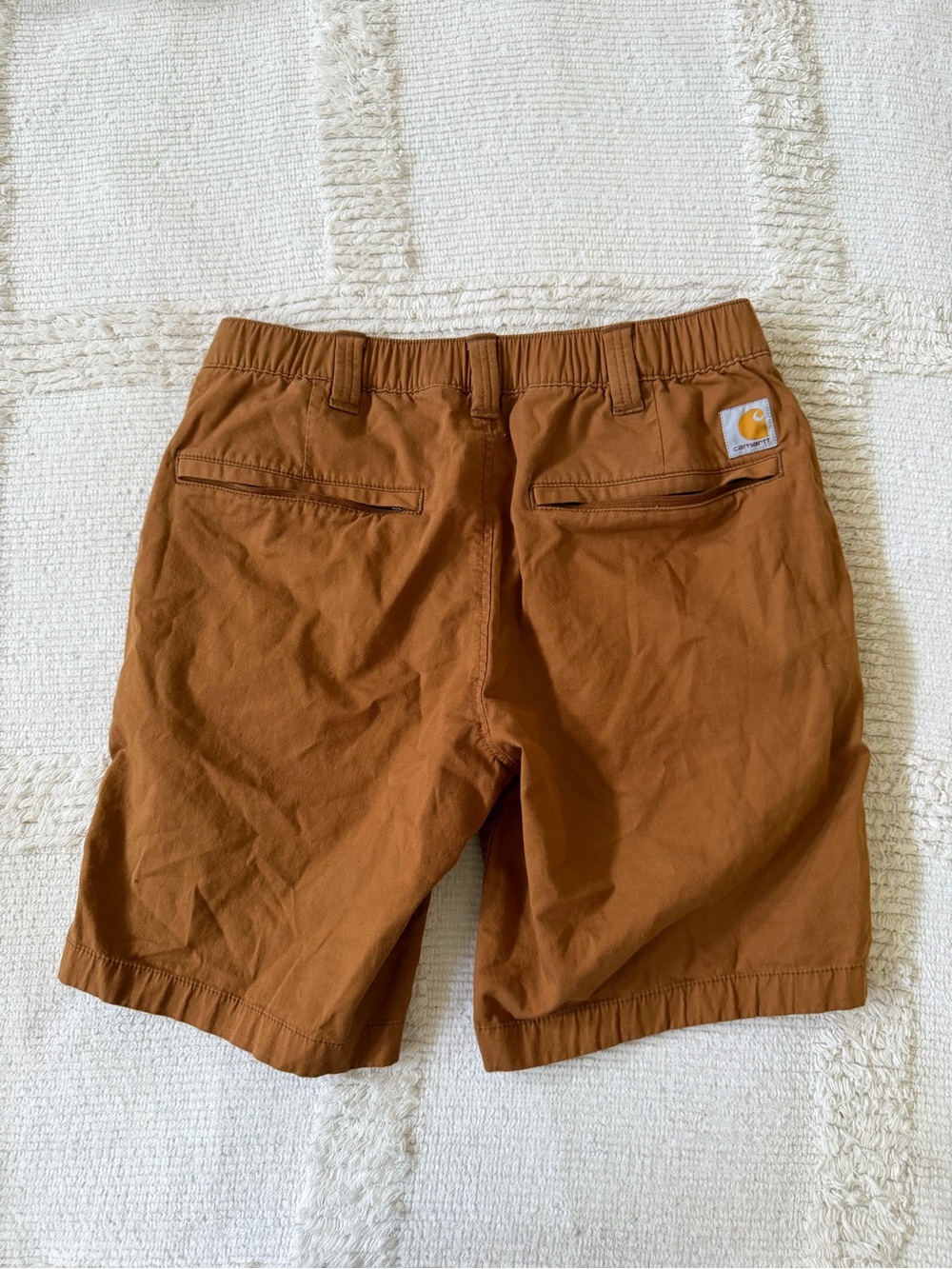Carhartt Brown Elastic Waist Utility Shorts